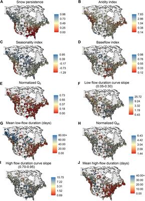 The persistence of snow on the ground affects the shape of streamflow hydrographs over space and time: a continental-scale analysis